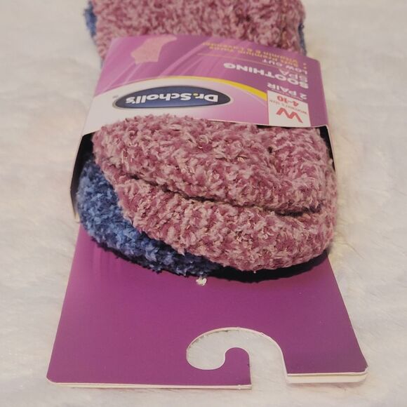 Dr Scholls Low Cut Soothing Spa Socks 2 Pair Lavender & Vitamin E Infused New - Picture 3 of 8
